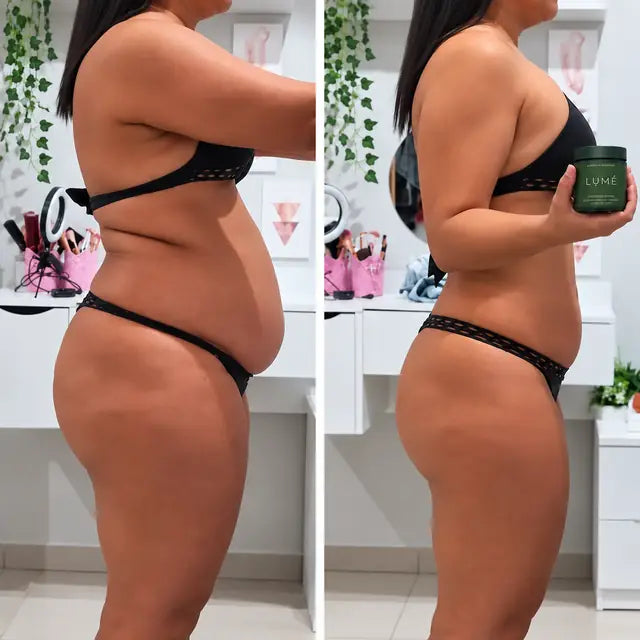 Antes y después de clienta con LUMÉ