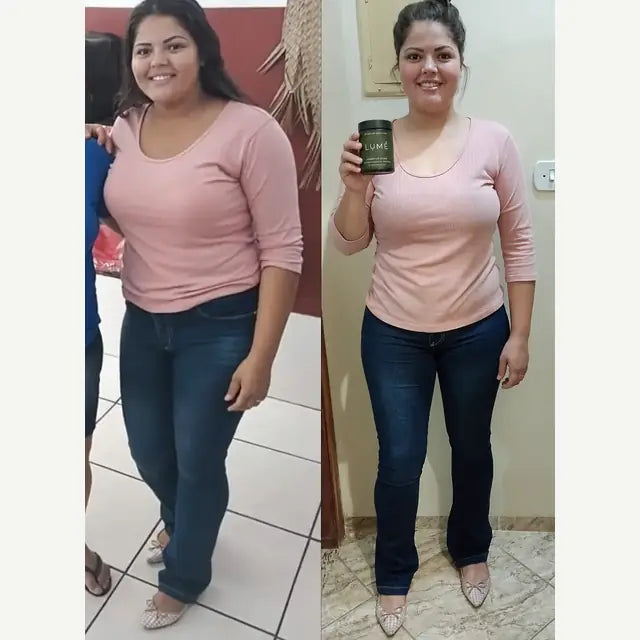 Antes y después de clienta con LUMÉ
